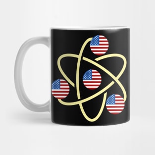 American Flag Atom Chemistry teacher Mug